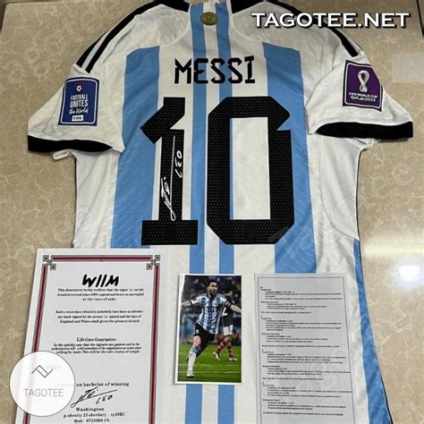 messi world cup jersey signed